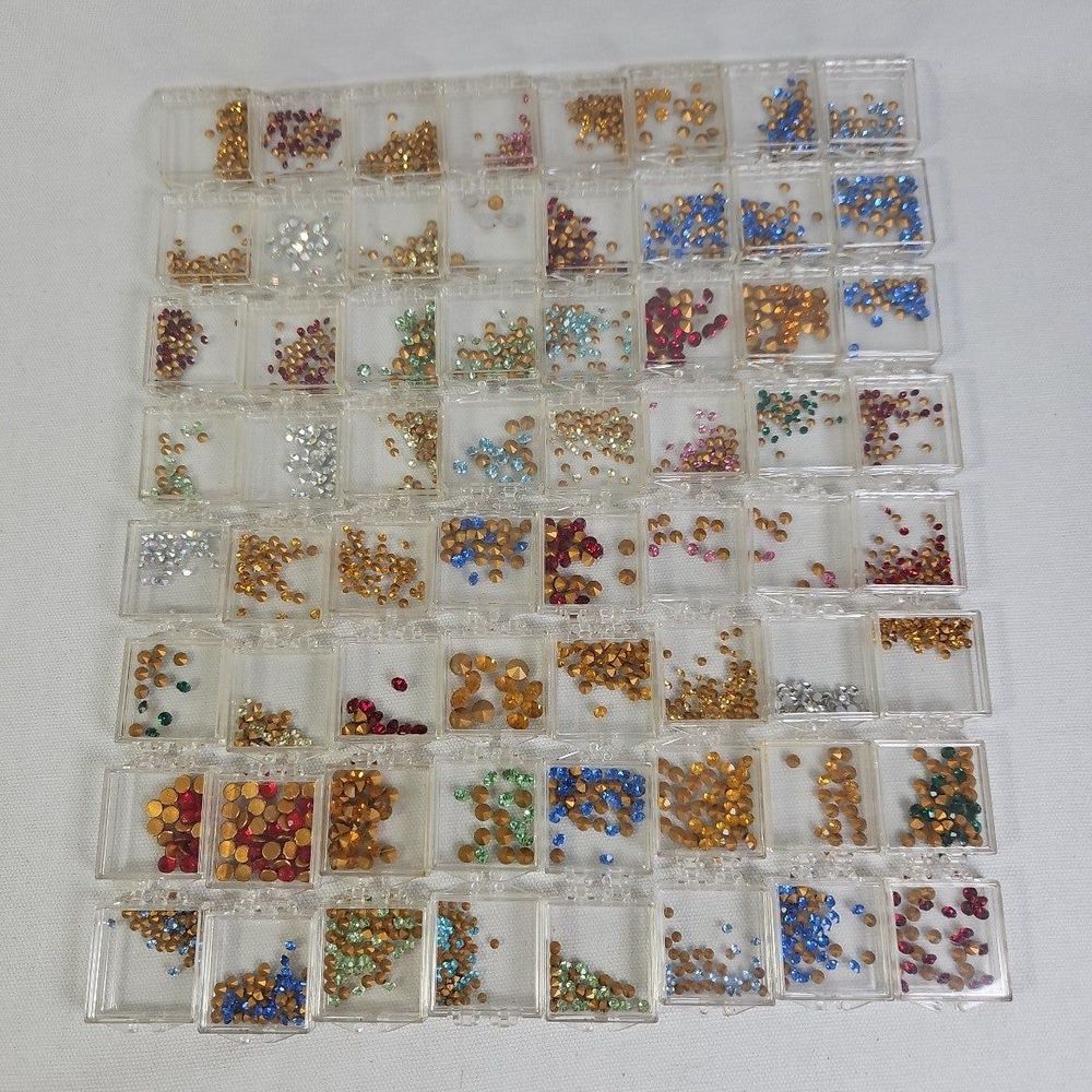 Swarovski Flatback and Hotfix Crystals Lot